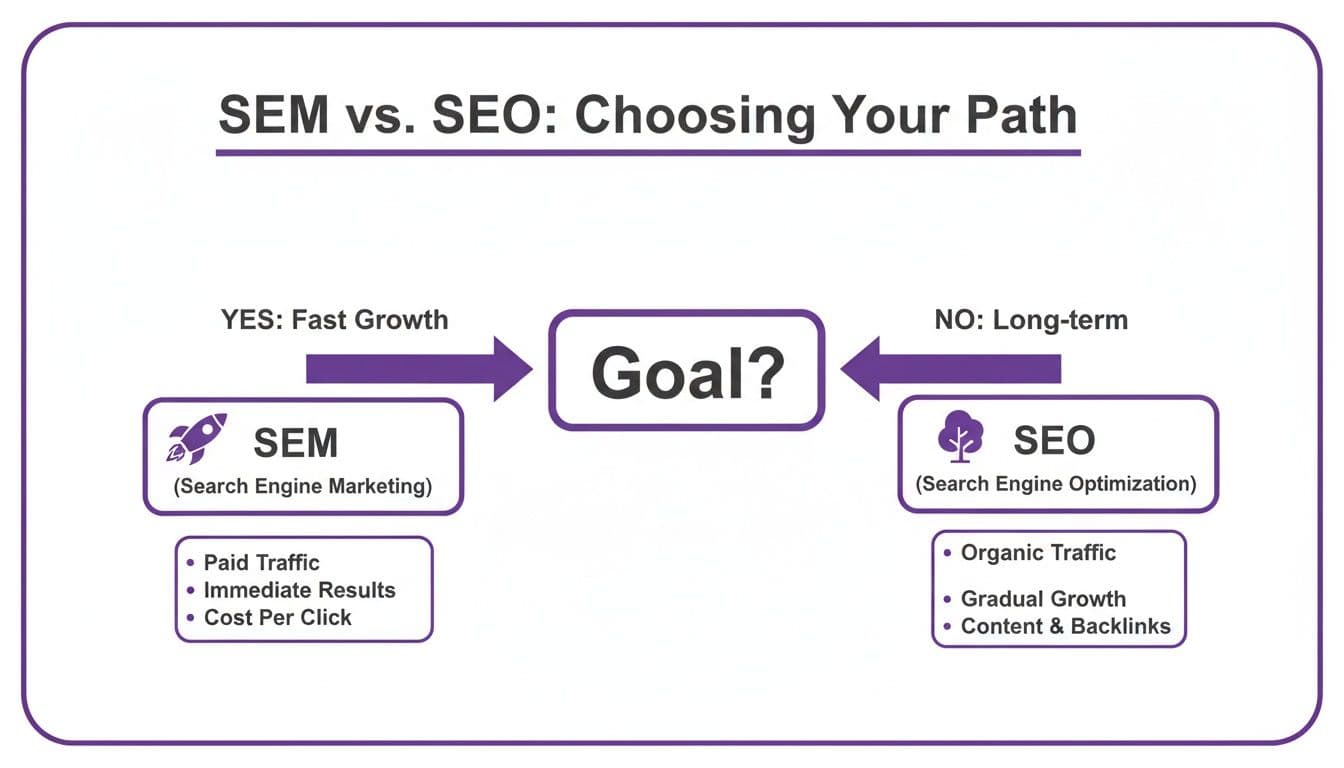 Discover what is the difference between sem and seo and more